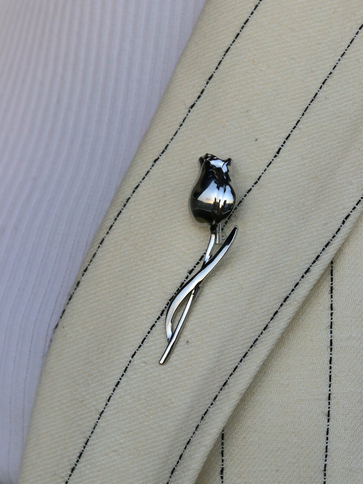 Broš Tulip Silver - Julié Jewellery Store