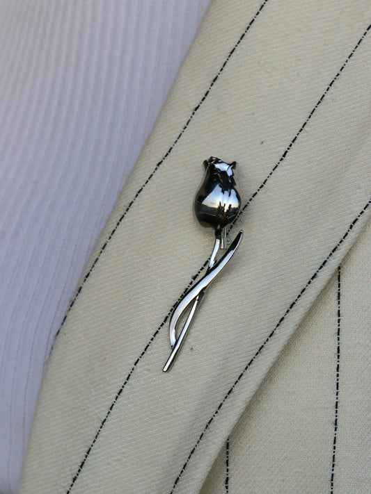 Broš Tulip Silver - Julié Jewellery Store