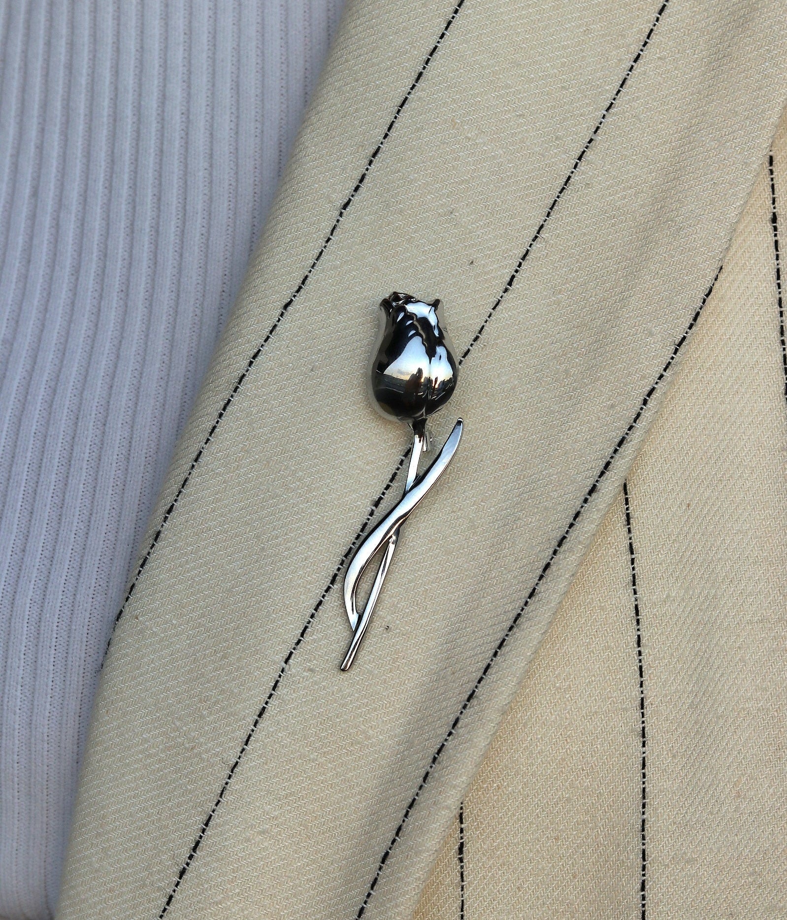 Broš Tulip Silver - Julié Jewellery Store