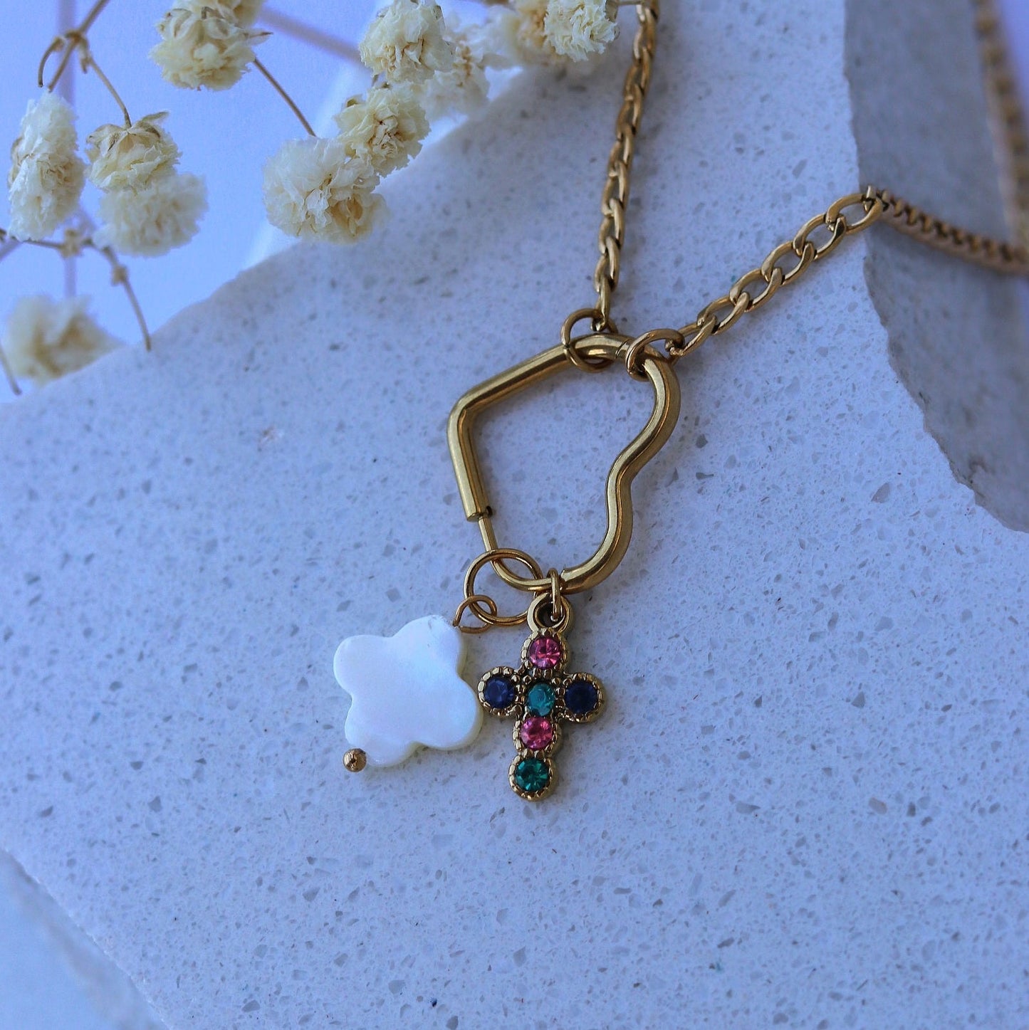 Privjesak White Clover - Julié Jewellery Store