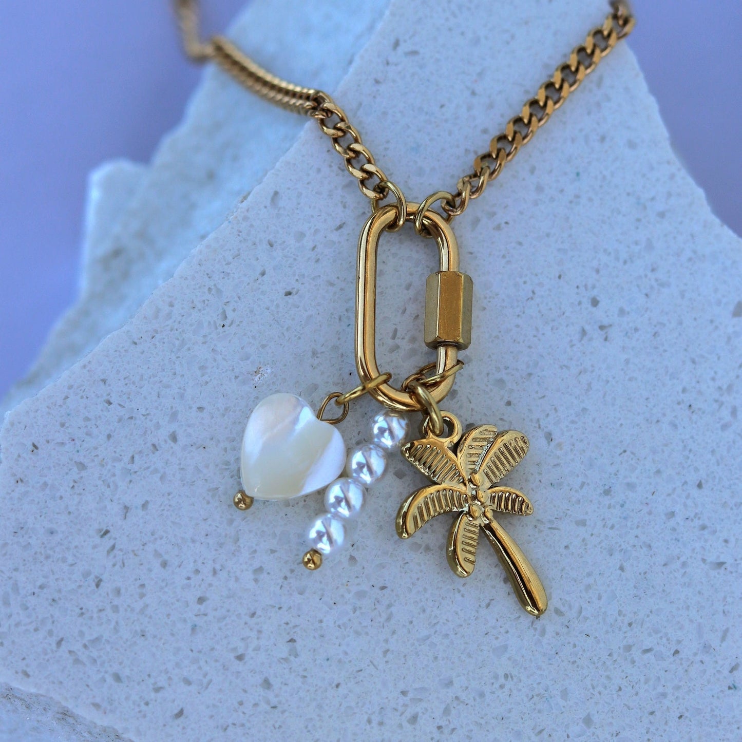 Privjesak White Heart - Julié Jewellery Store