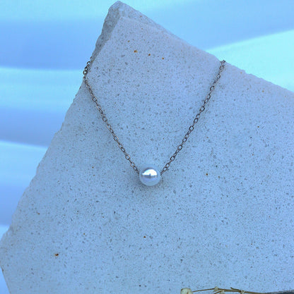 Ogrlica Pearl Silver
